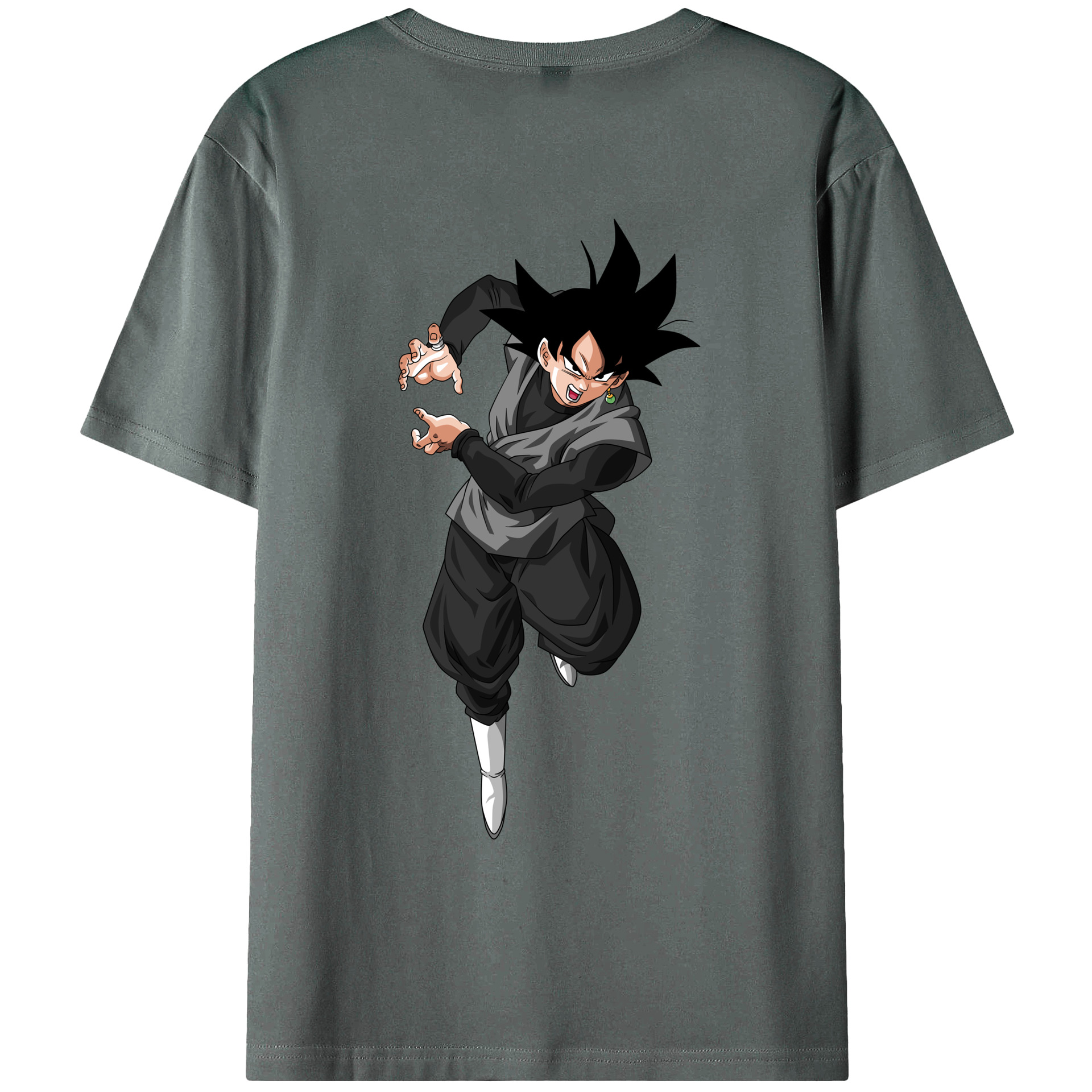 （画像用） ドラゴンボール ベジータ四世（Bejīta Yonsei）DRAGON BALL Vegeta IV 綿100％ メンズ半袖Tシャツ（バックプリント） 通気性
